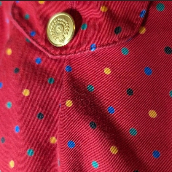 Pre-owned Vintage Liz Claiborne Red Polka Dot Women's Shorts - Picture 5 of 6